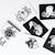 Boîte de 6 cartes imagier en noir et blanc - océan Multi-coloured 2 - vertbaudet enfant 