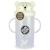 Grande tasse anti fuite + paille lestée ours polaire phosphorescent - 300 ml Jaune 1 - vertbaudet enfant 