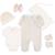 Tenue de naissance pour bébé - fleurs Ecru 1 - vertbaudet enfant 