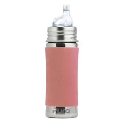 Puériculture-Biberon à bec en inox 325 ml -slate