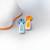 Lot de 2 pré-cuillères bleu et orange Multicolore 3 - vertbaudet enfant 