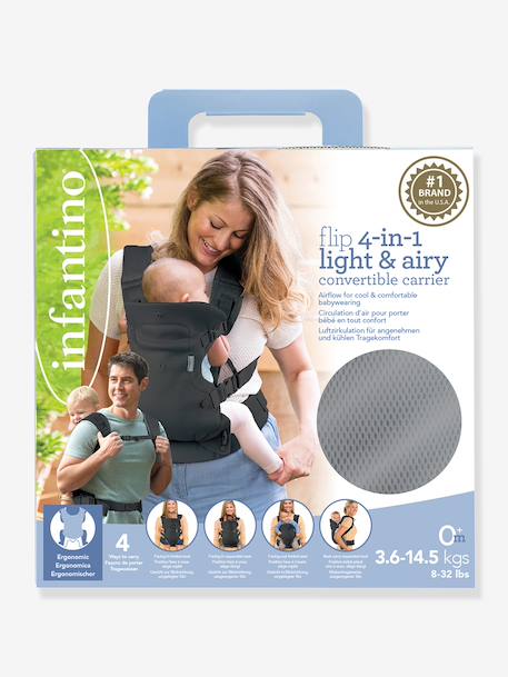 Porte-Bébé Flip Light n Airy gris 2 - vertbaudet enfant 