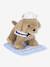 Peluche chien Milou et son coussin marron 2 - vertbaudet enfant 
