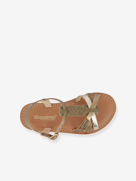 Sandales cuir enfant Baguera PAR M. BELARBI marron+or 3 - vertbaudet enfant 