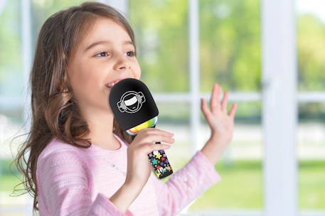 Karaoke microphone bluetooth/sans fil avec effets sonores et lumineux Noir 2 - vertbaudet enfant 