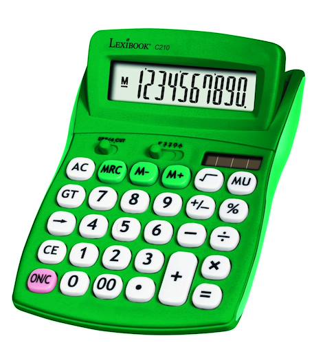Calculatrice de bureau verte 10 chiffres Vert 1 - vertbaudet enfant 
