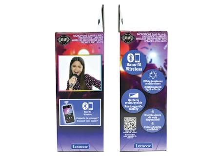 Karaoke microphone bluetooth/sans fil avec effets sonores et lumineux Noir 4 - vertbaudet enfant 