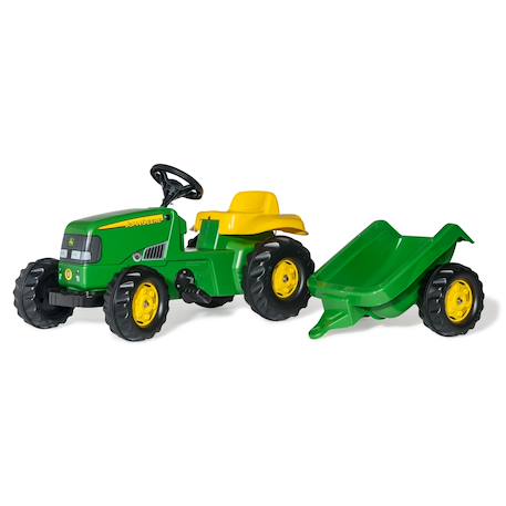 Rollykid john deere avec remorque Vert 1 - vertbaudet enfant 