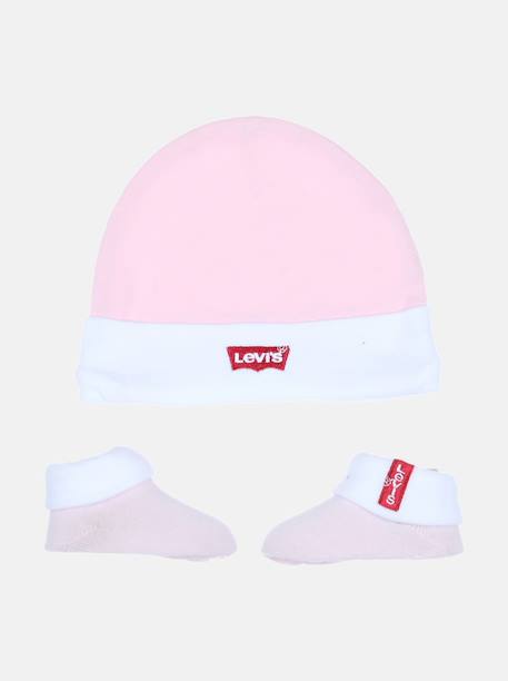 Bodies logotypé Rose / blanc 3 - vertbaudet enfant 