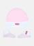 Bodies logotypé Rose / blanc 3 - vertbaudet enfant 