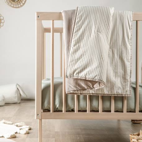 Couverture matelassée faro Rayé ambre+Rayé lin+Rayé peach+Rayé tilleul 7 - vertbaudet enfant 