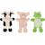Marionnettes vache cochon grenouille Blanc 2 - vertbaudet enfant 