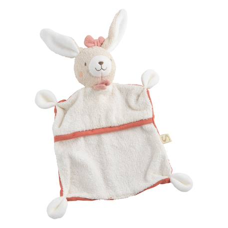 Doudou mouchoir en coton bio - petit soleil Bleu+Jaune+Rose 5 - vertbaudet enfant 