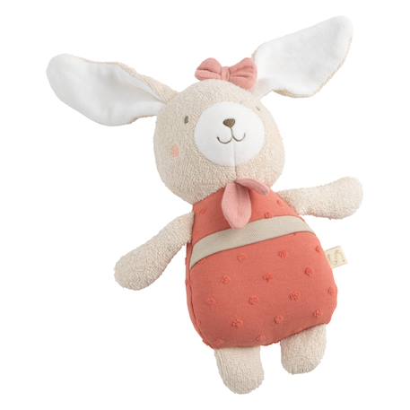 Doudou en coton bio - petit soleil Beige+Bleu+Rose 6 - vertbaudet enfant 