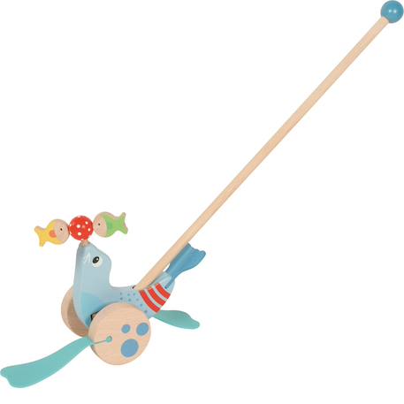 Otarie à pousser en bois Bleu 2 - vertbaudet enfant 