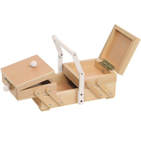 Boîte à couture poignée blanche Beige 2 - vertbaudet enfant 