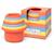 Gobelets gigognes en silicone Rouge 1 - vertbaudet enfant 