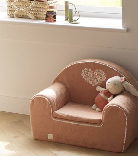 Doudou en coton bio - petit soleil Beige+Bleu+Rose 9 - vertbaudet enfant 
