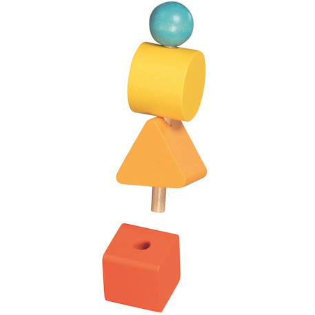 Cube de motricité et d'activités musicales Rouge 3 - vertbaudet enfant 