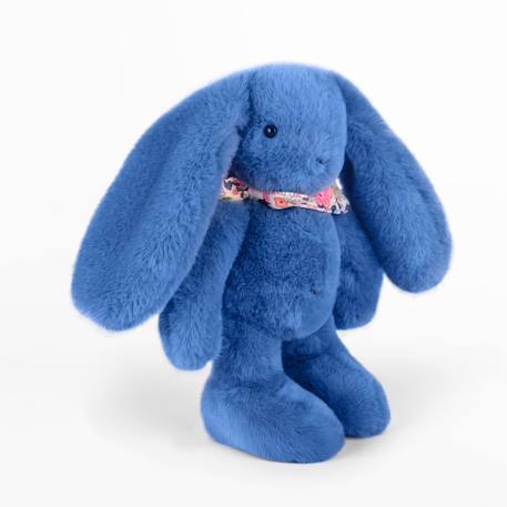 Peluche lapin fleurette 25 cm Blanc+Bleu+Orange+Rose+Vert 10 - vertbaudet enfant 