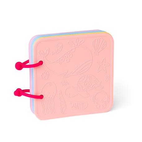Livre de bain en silicone rose Rose 2 - vertbaudet enfant 