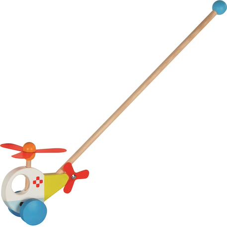 Véhicule à pousser hélicoptère Bleu 2 - vertbaudet enfant 