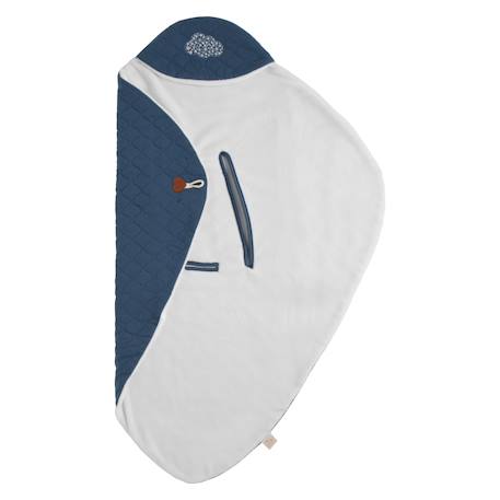Couverture nomade à capuche en coton - esmee Blanc/bleu+Blanc/rose+Bleu+Rose 8 - vertbaudet enfant 