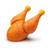 Poulet grillé en bois à couper Orange 2 - vertbaudet enfant 