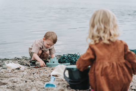 Seau de plage avec accessoires Vert 3 - vertbaudet enfant 