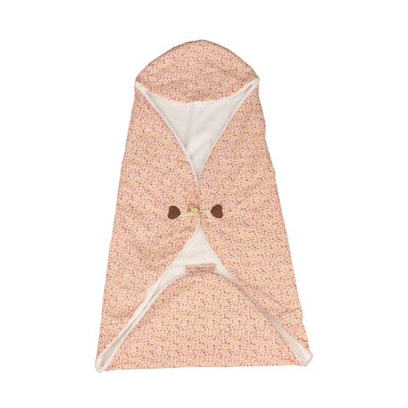 Couverture nomade à capuche en coton - esmee Blanc/bleu+Blanc/rose+Bleu+Rose 4 - vertbaudet enfant 