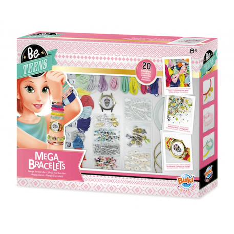 Kit créatif - méga bracelets Rose 1 - vertbaudet enfant 