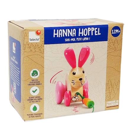 Lapin en bois massif à tirer Rose 6 - vertbaudet enfant 