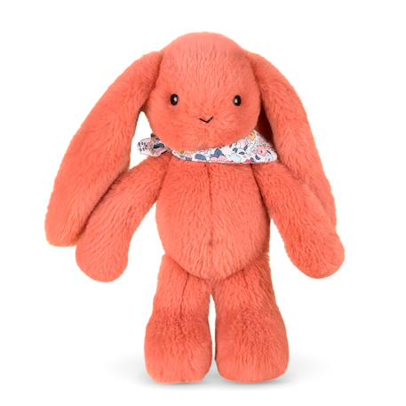 Peluche lapin fleurette 25 cm Blanc+Bleu+Orange+Rose+Vert 14 - vertbaudet enfant 