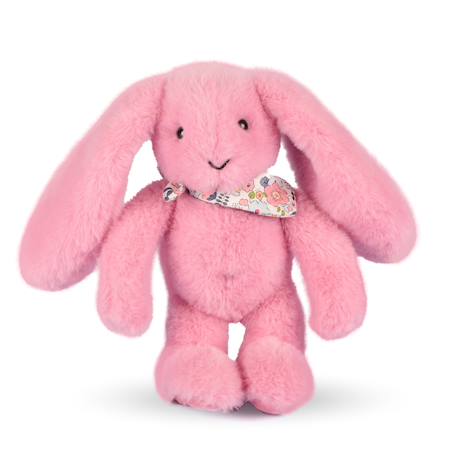 Peluche lapin fleurette 25 cm Blanc+Bleu+Orange+Rose+Vert 20 - vertbaudet enfant 