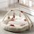 Tapis d'éveil rond en bouclette coton bio - petit nuage Blanc/bleu+Blanc/jaune+Blanc/rose 7 - vertbaudet enfant 