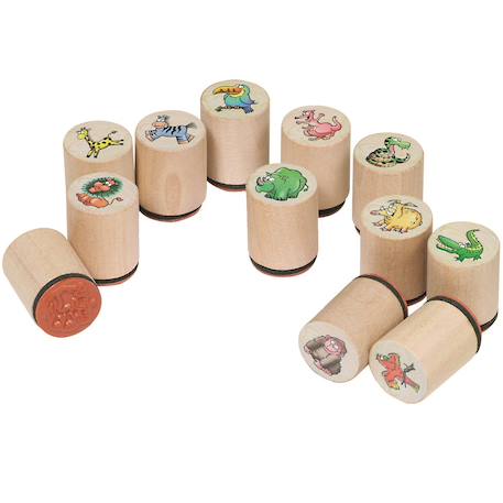 Tampons encreurs animaux Beige 2 - vertbaudet enfant 