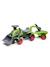Porteur tracteur claas 1er âge avec pelle frontale, excavatrice et remorque Vert claas 1 - vertbaudet enfant 