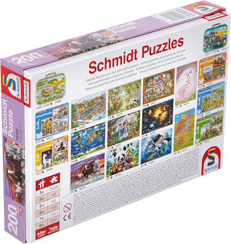 Puzzle trio de chevaux sauvages 200 pcs Violet 3 - vertbaudet enfant 