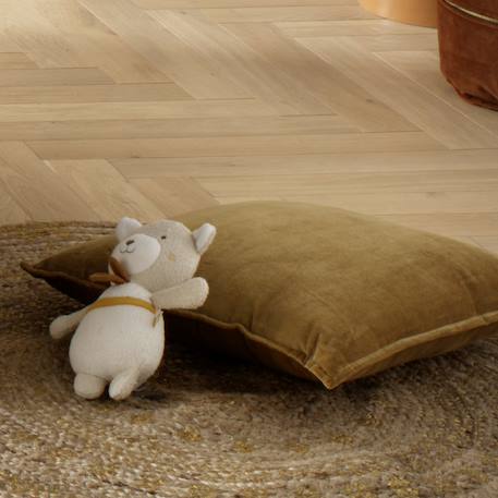 Doudou en coton bio - petit soleil Beige+Bleu+Rose 2 - vertbaudet enfant 