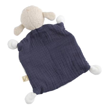 Doudou mouchoir en coton bio - petit soleil Bleu+Jaune+Rose 2 - vertbaudet enfant 