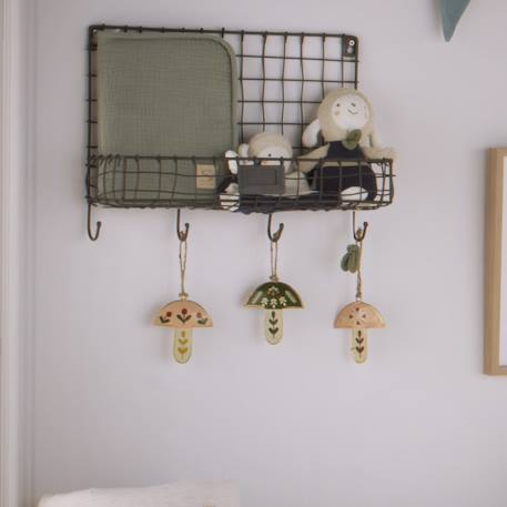 Hochet bébé en coton bio - petit soleil Beige+Bleu+Rose 4 - vertbaudet enfant 