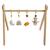 Arche d'éveil bois avec 4 jouets Beige/bleu+Beige/jaune+Beige/rose+Bleu+Ecru/caramel+Jaune+Jaune/vert+Marron+Rose 3 - vertbaudet enfant 