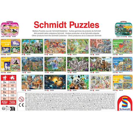 Puzzle trio de chevaux sauvages 200 pcs Violet 4 - vertbaudet enfant 