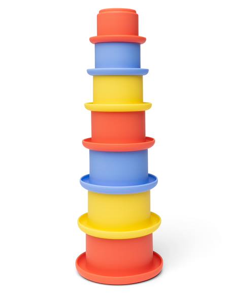 Gobelets gigognes en silicone Rouge 2 - vertbaudet enfant 