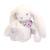Peluche lapin fleurette 25 cm Blanc+Bleu+Orange+Rose+Vert 2 - vertbaudet enfant 