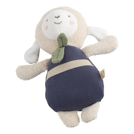 Doudou en coton bio - petit soleil Beige+Bleu+Rose 3 - vertbaudet enfant 