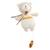 Peluche mini musical en bouclette coton bio - petit soleil Beige/bleu+Beige/jaune+Beige/rose 3 - vertbaudet enfant 