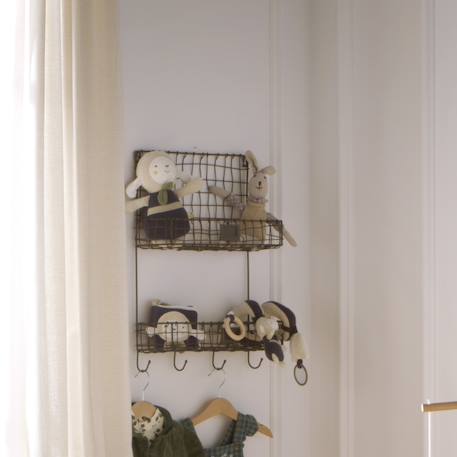 Doudou en coton bio - petit soleil Beige+Bleu+Rose 5 - vertbaudet enfant 