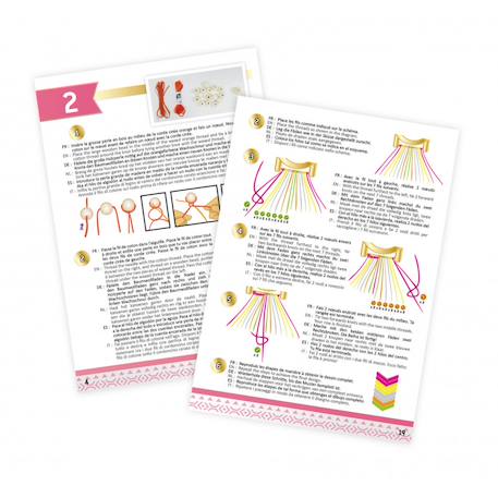 Kit créatif - méga bracelets Rose 4 - vertbaudet enfant 