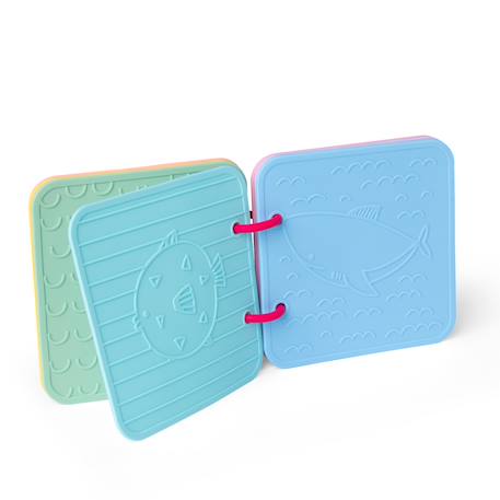 Livre de bain en silicone rose Rose 4 - vertbaudet enfant 